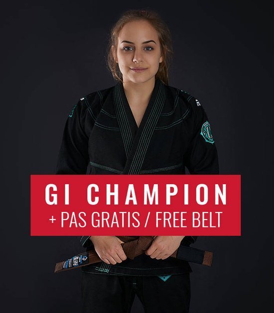 BJJ Women`s GI Champion 2.0 Mint (Black) + FREE Belt